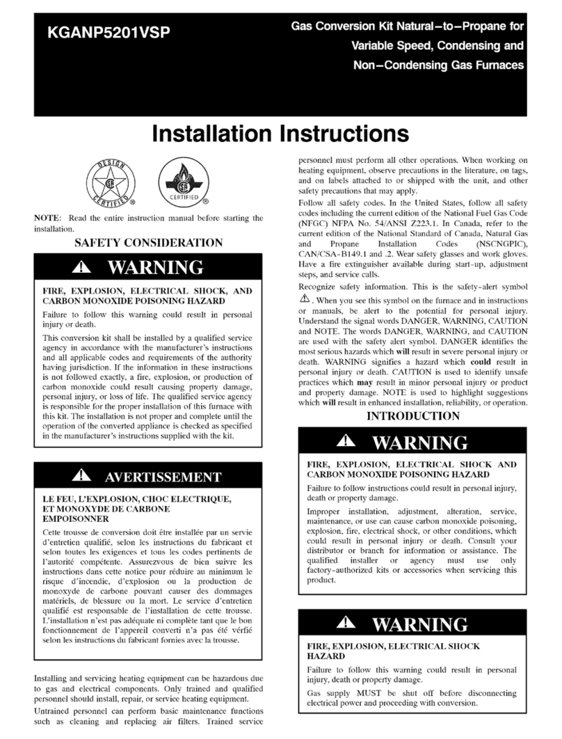 Carrier KGANP5201VSP User manual