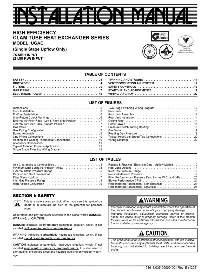 Coleman UGAE installation manual