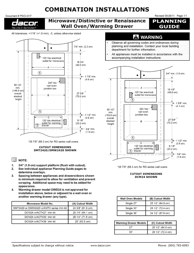 Dacor DMT2420 Technical manual