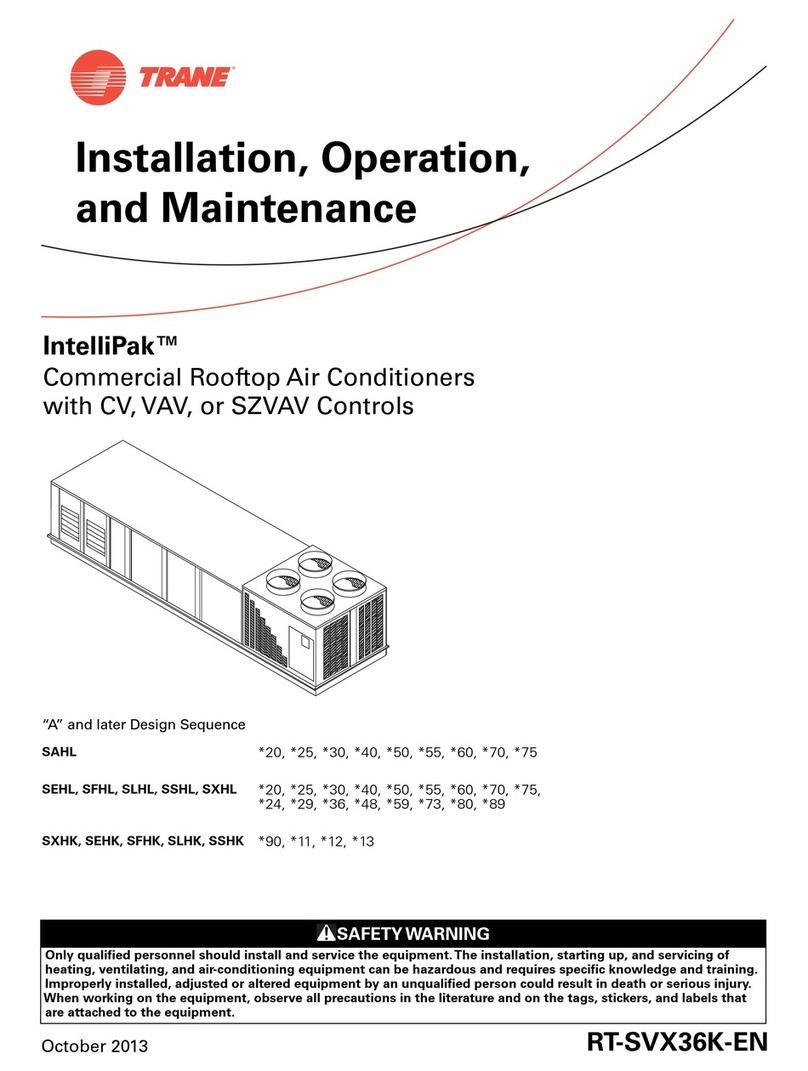 Trane IntelliPak Installation, operation and maintenance Trane IntelliPak Installation, operation and maintenance