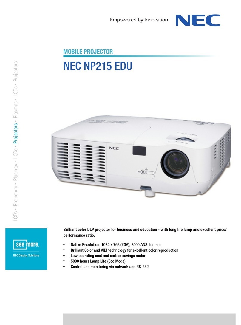 NEC NP215 EDU Manual
