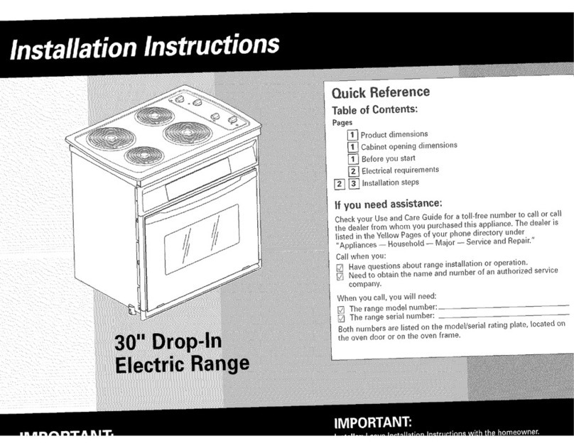 Whirlpool RS610PXGV7 installation instructions
