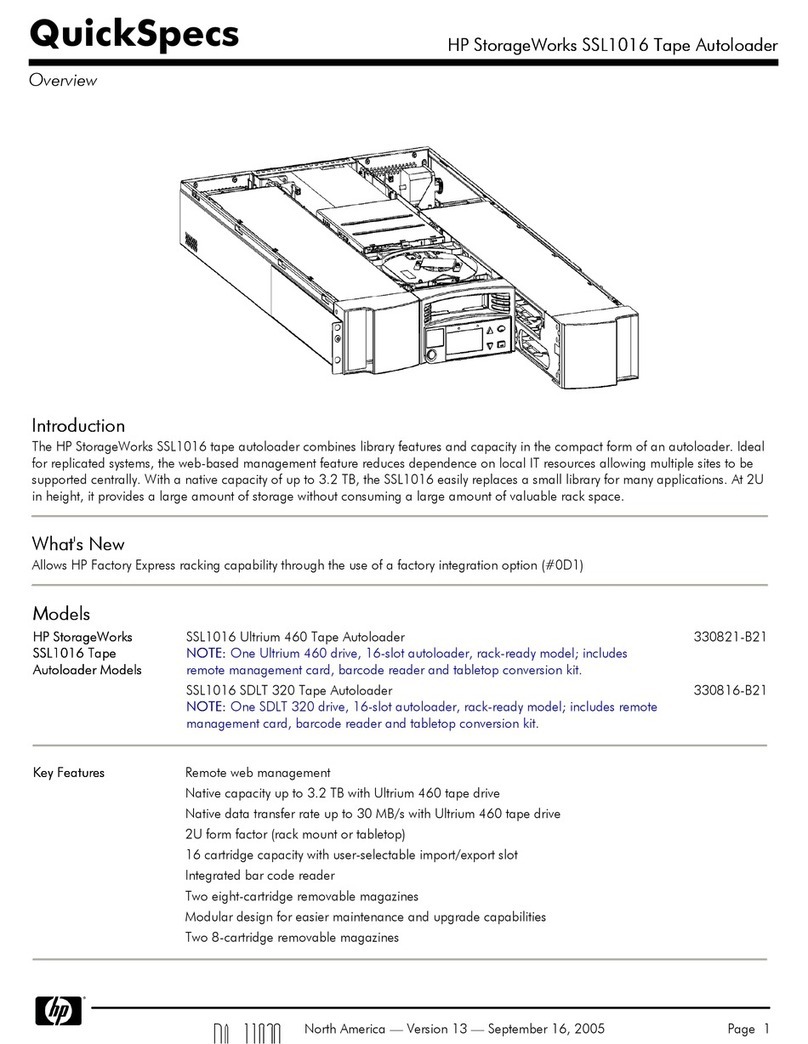 HP StorageWorks SSL1016 User instructions HP StorageWorks SSL1016 User instructions