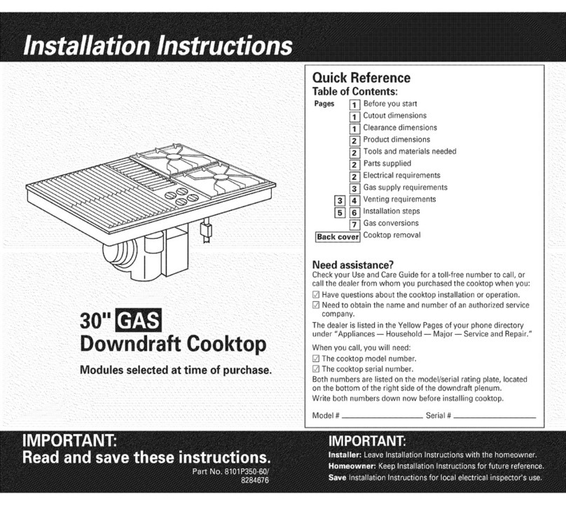 Whirlpool SC8720EDB06 installation instructions