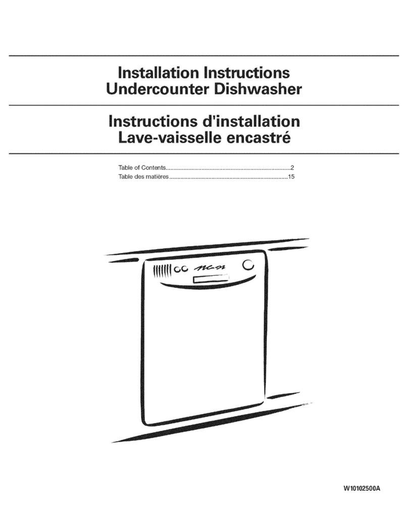 Whirlpool DU018DWTQ0 User manual