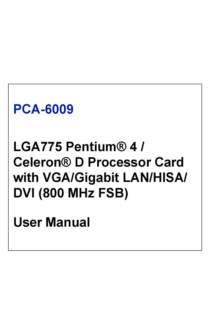 Advantech PCA-6009 User manual
