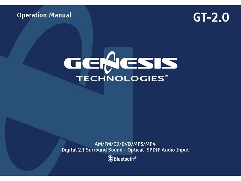 Genesis Technologies GT-2.0 Operation manual