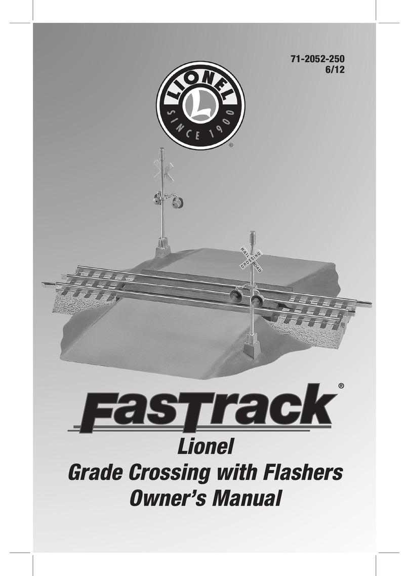 Lionel FasTrack Grade Crossing with Flashers owner's manual Lionel FasTrack Grade Crossing with Flashers owner's manual