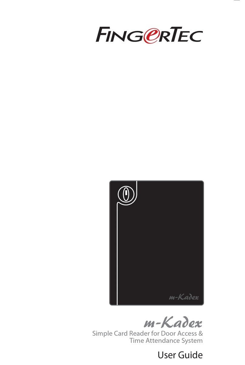 FingerTec m-Kadex User manual