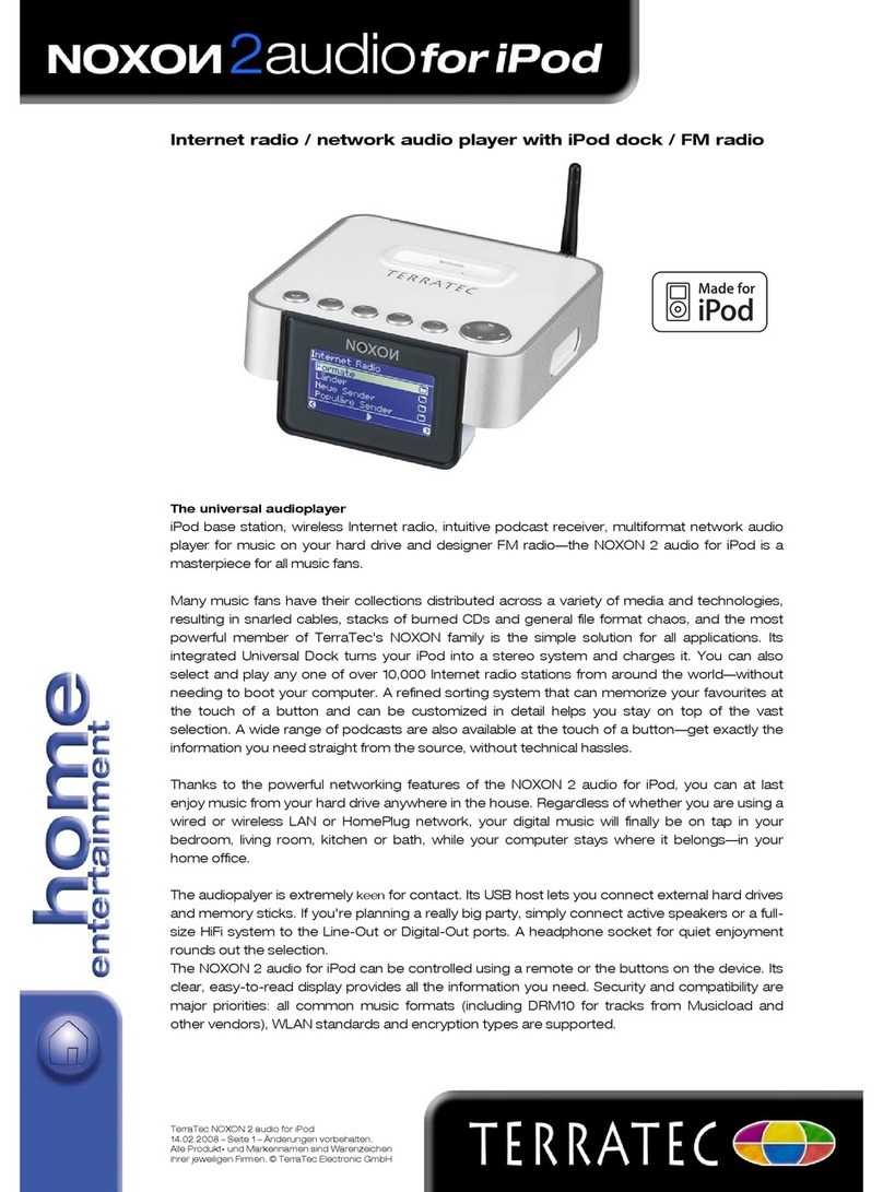 TerraTec NOXON 2 audio Brochure & specs