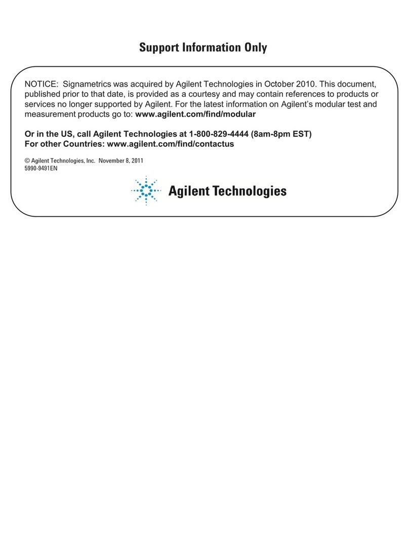 Signametrics Corporation SM4020 Operator's manual Signametrics Corporation SM4020 Operator's manual