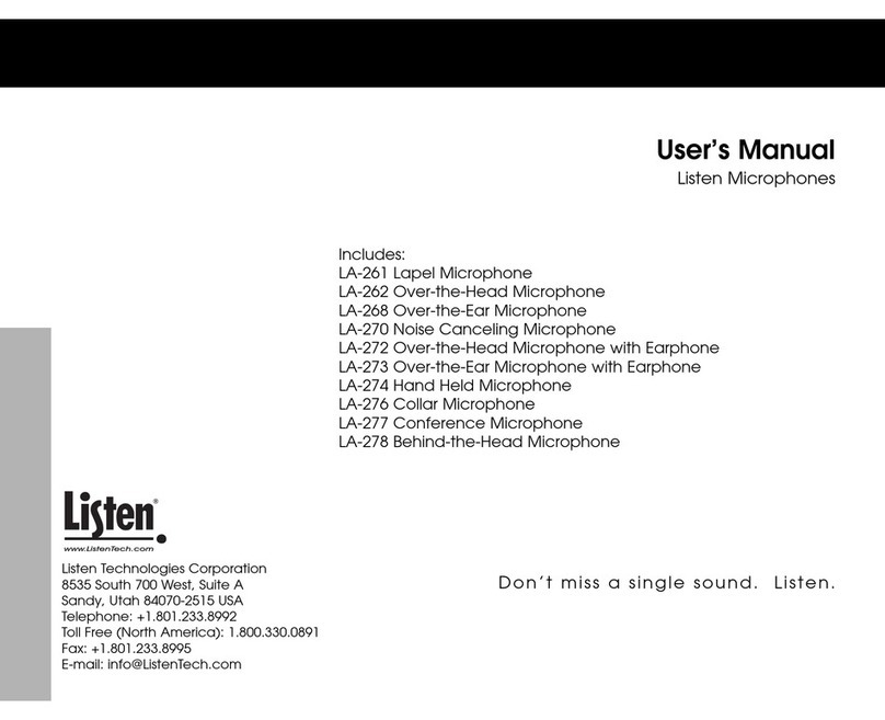 Listen Technologies LA-261 user manual