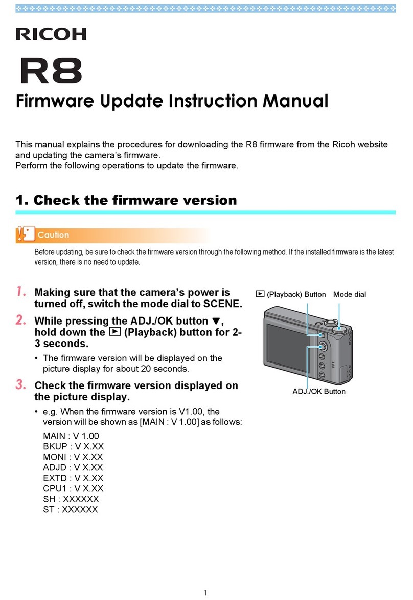 Ricoh R8 Use and care manual