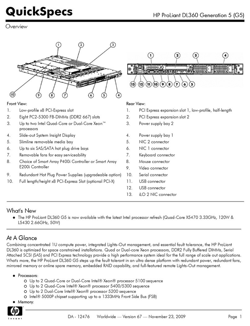 HP DL360 - ProLiant - Photon User manual