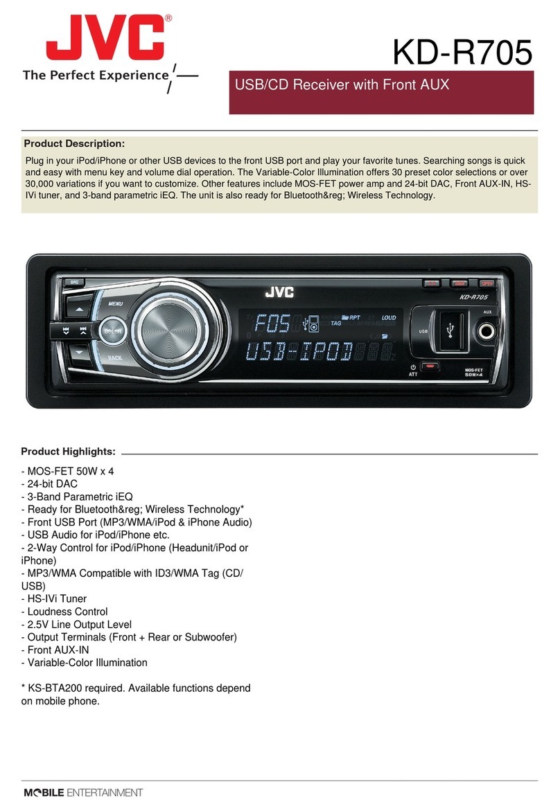 JVC KD-R705 User manual