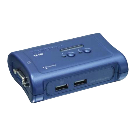 TRENDnet TK-207K - KVM Switch - USB Mounting instructions