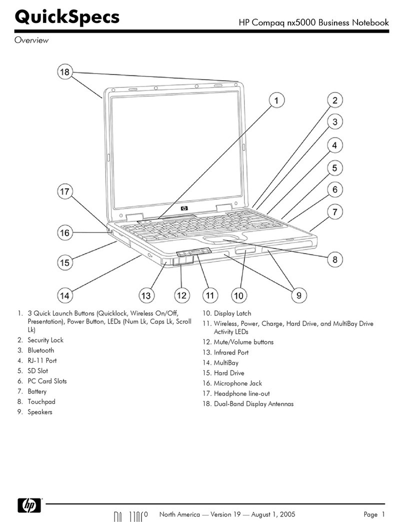 HP Compaq nx5000 series User instructions