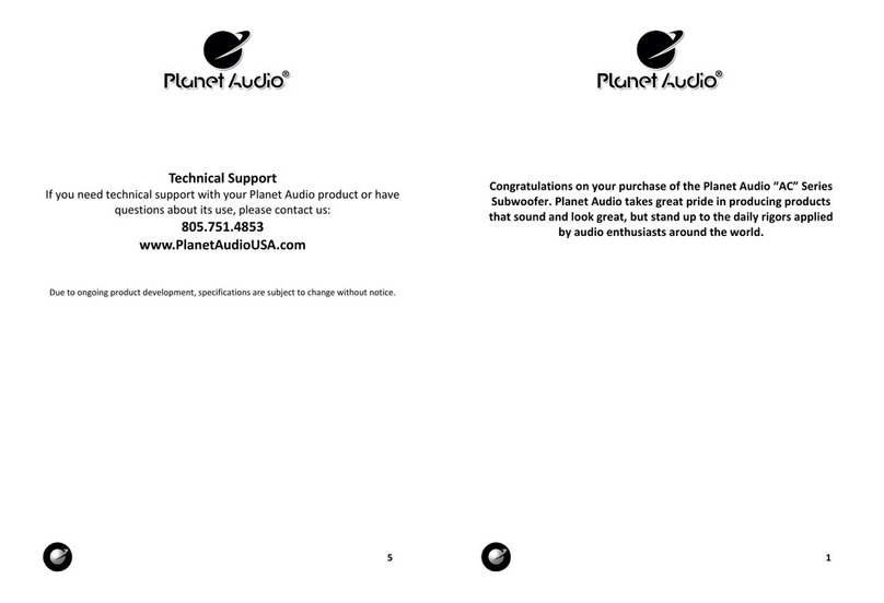 Planet Audio AC8D Installation instructions