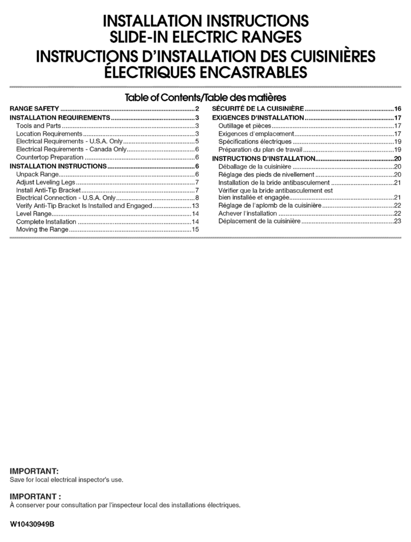 Whirlpool GY399LXUB03 installation instructions