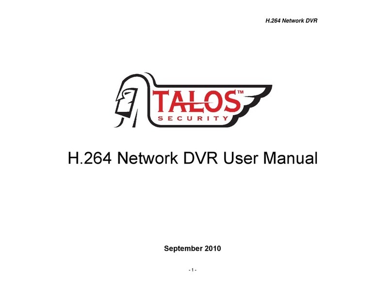 Talos Security H.264 Network DVR User manual
