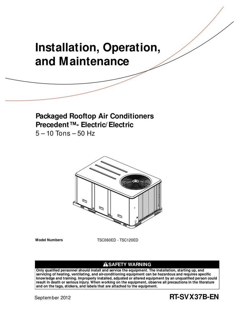 Trane TSC060ED Installation and operating instructions