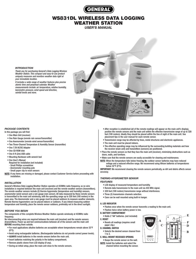 General WS831DL user manual