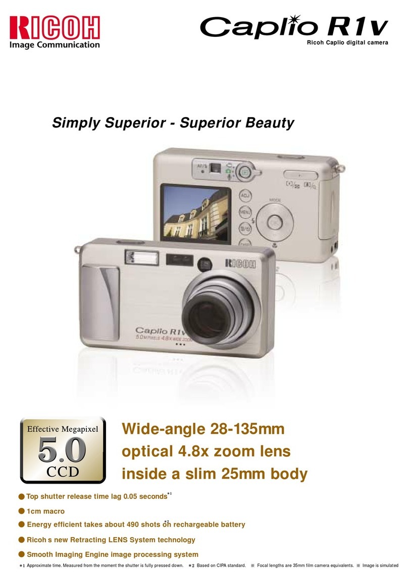 Ricoh Caplio R1V User manual