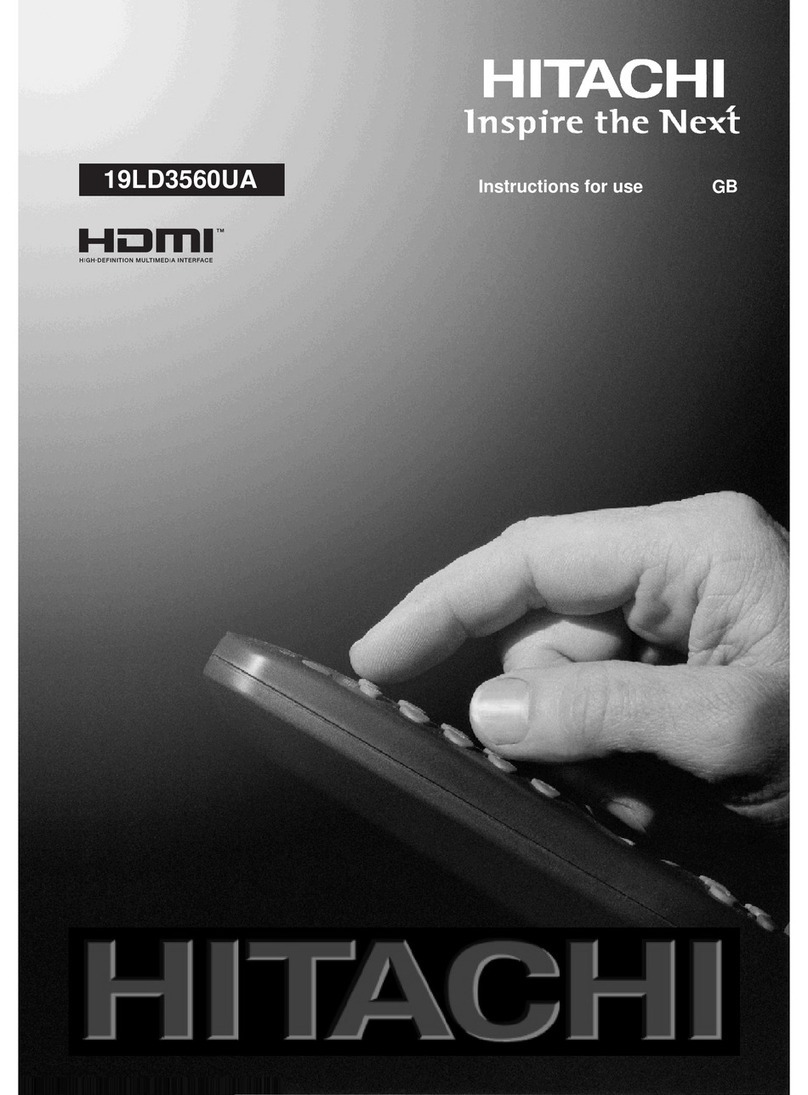 Hitachi 19LD3560UA User manual