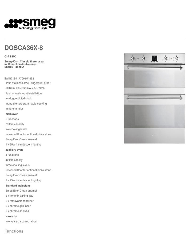 Smeg DOSCA36X-8 user guide