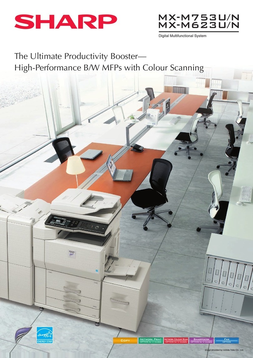Sharp MX-M753U User manual