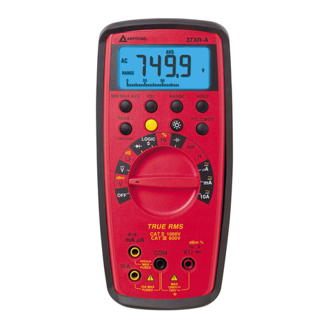 Meterman 37XR User manual