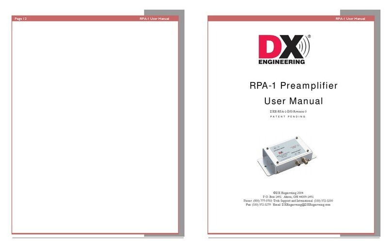 DX Engineering RPA-1 User manual DX Engineering RPA-1 User manual