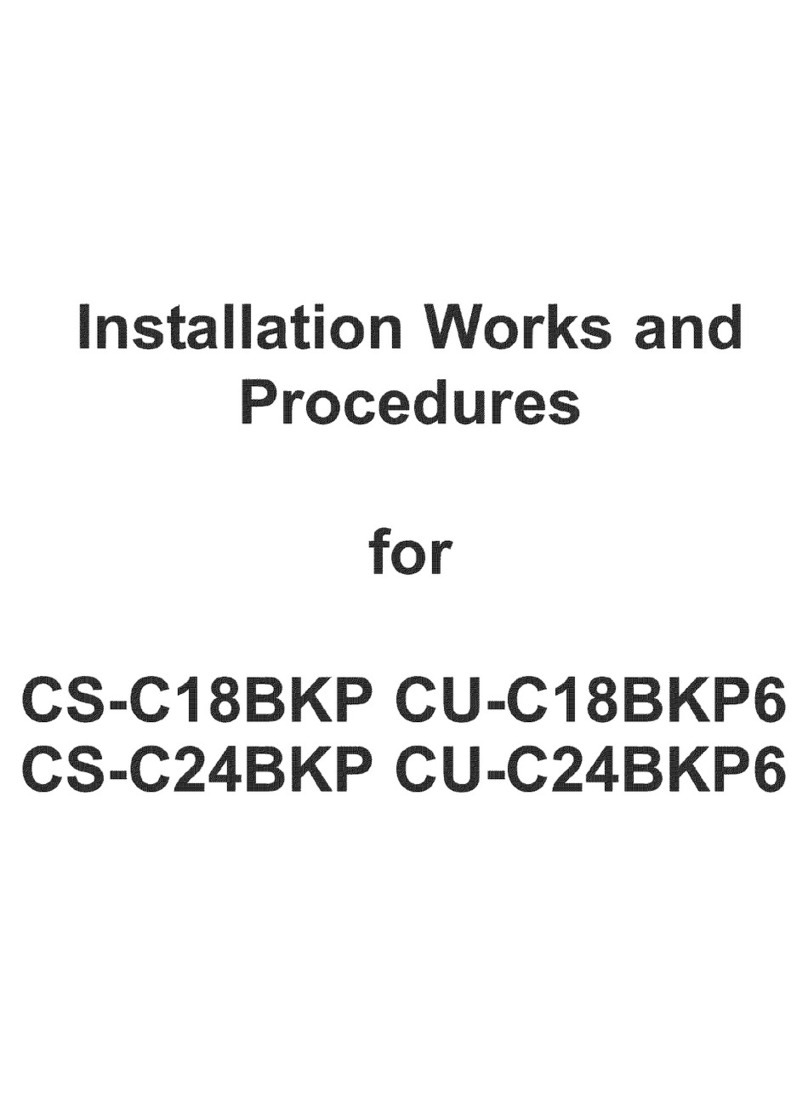 Panasonic CSC18BKP - SPLIT A/C SYSTEM User manual