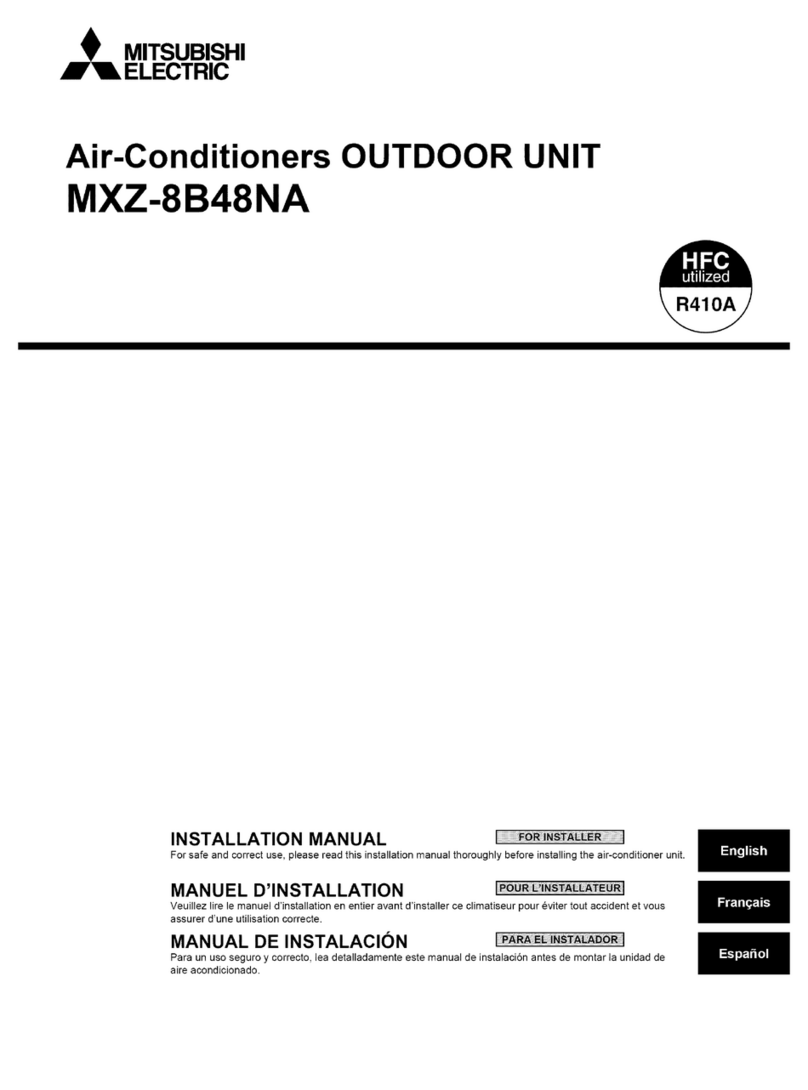 Mitsubishi Electric MXZ-8B48NA User manual