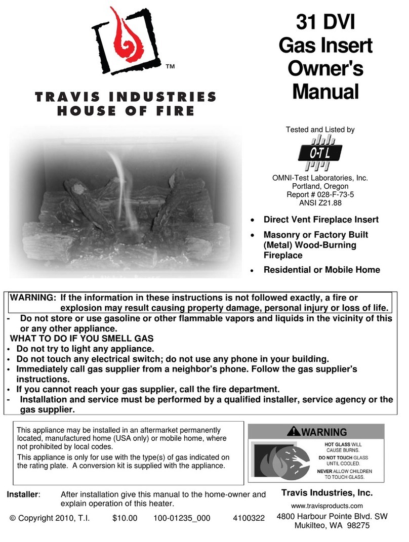 Travis Industries 31 DVI User manual Travis Industries 31 DVI User manual