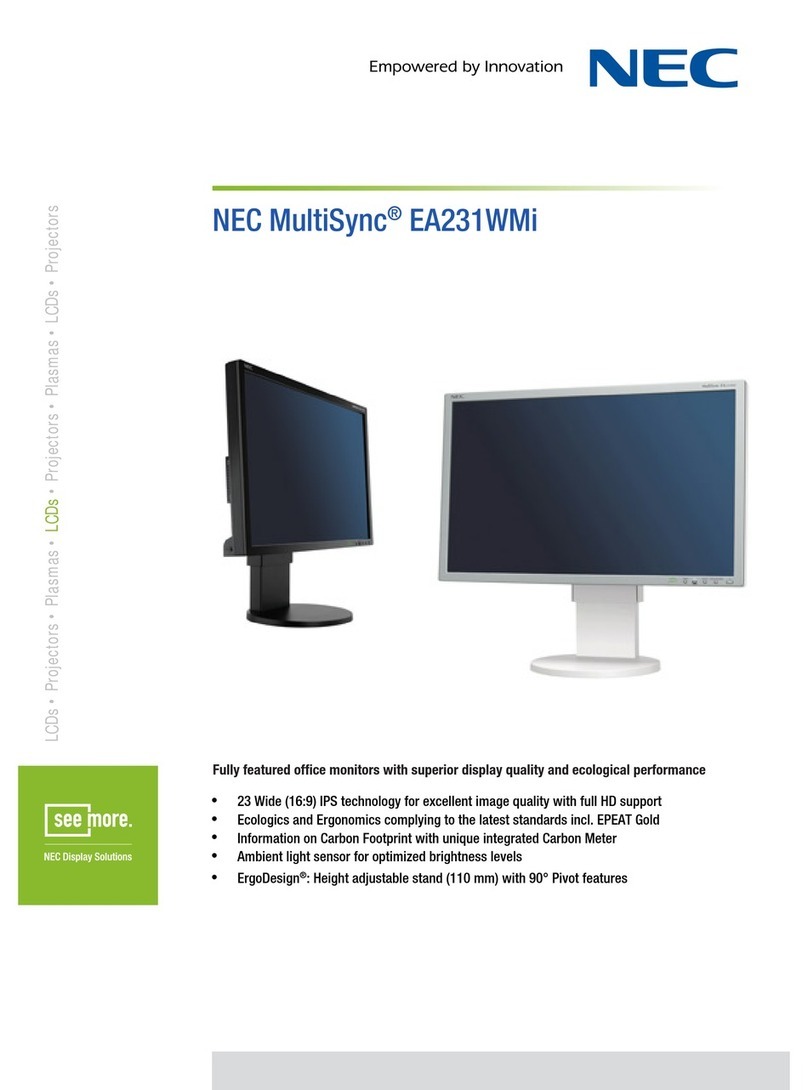 NEC MultiSync EA231WMi User manual NEC MultiSync EA231WMi User manual