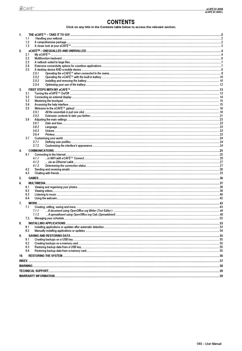 Hercules eCAFE EC-900B User manual