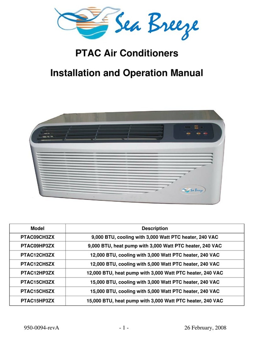 Seabreeze PTAC09CH3ZX User manual