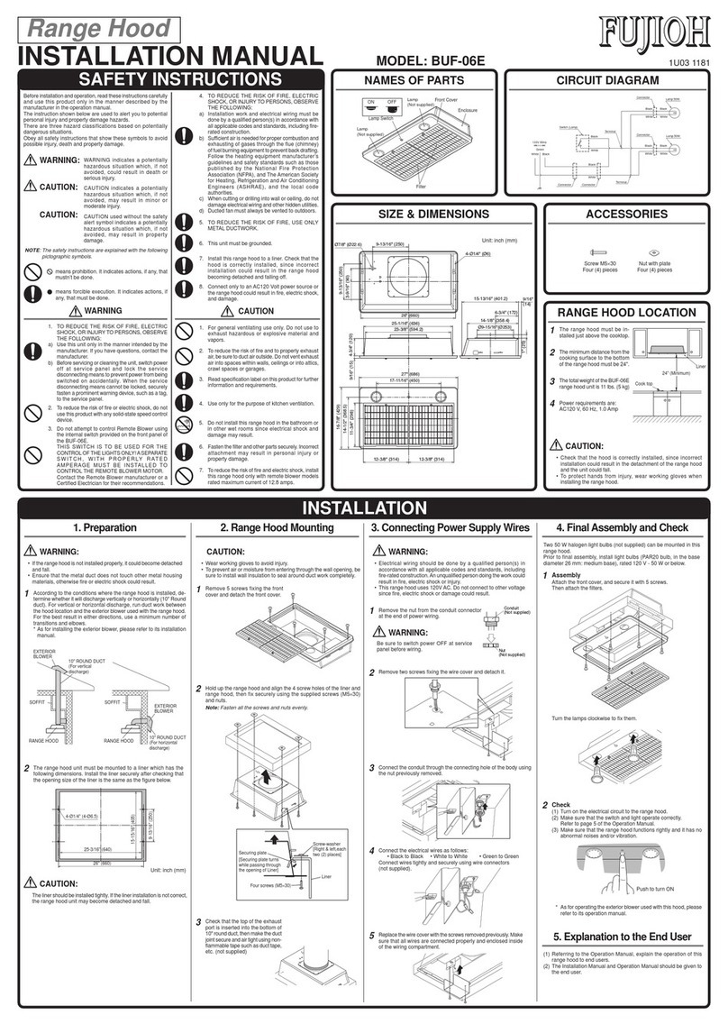 Fujioh BUF-06E installation manual