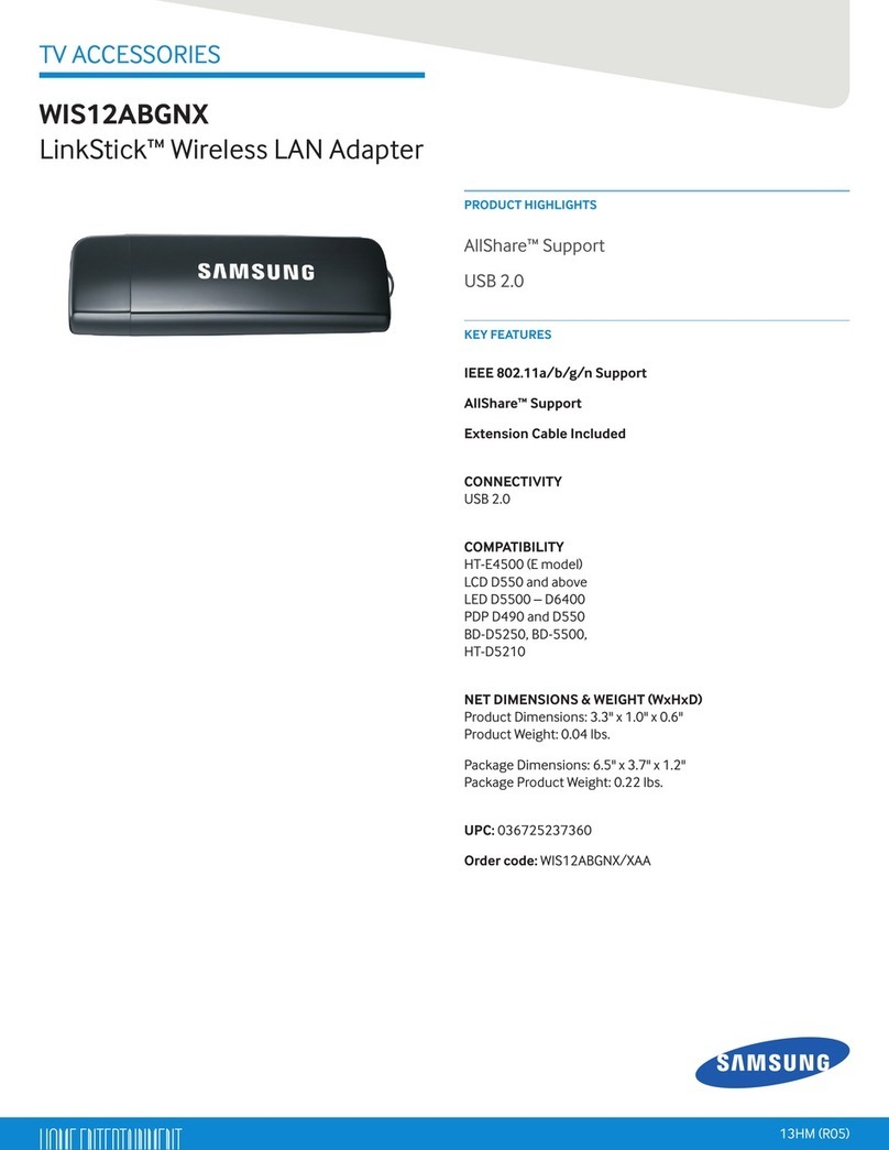 Samsung LinkStick WIS12ABGNX Product highlights