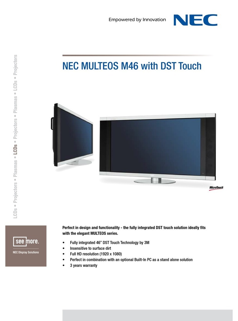 NEC MULTEOS M46 User manual