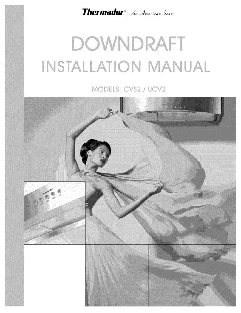 Thermador CVS2 Series installation manual Thermador CVS2 Series installation manual