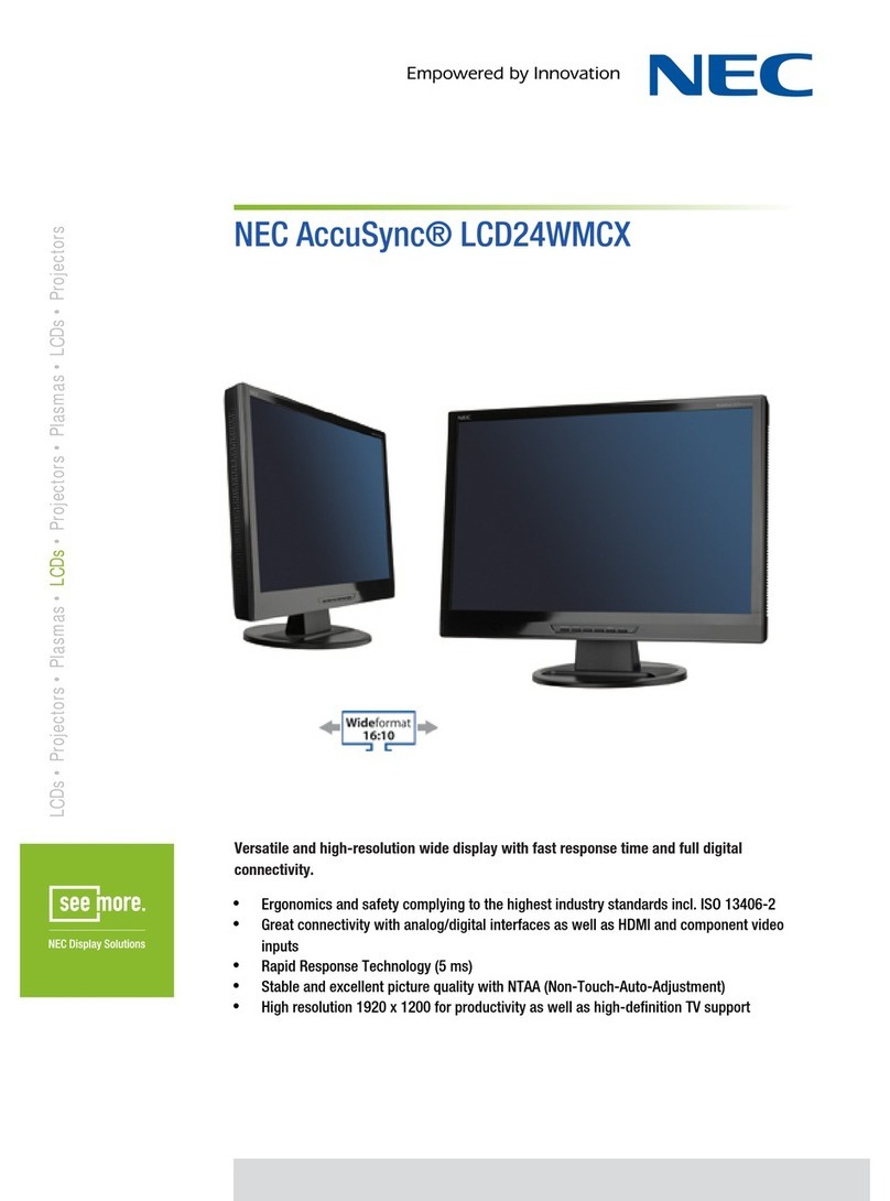 NEC AccuSync LCD24WMCX User manual