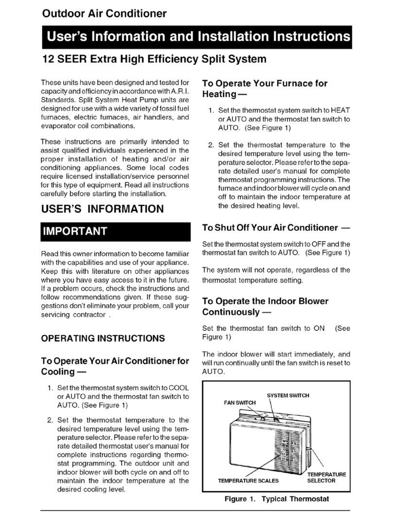 Nordyne MS3BC042KA User manual