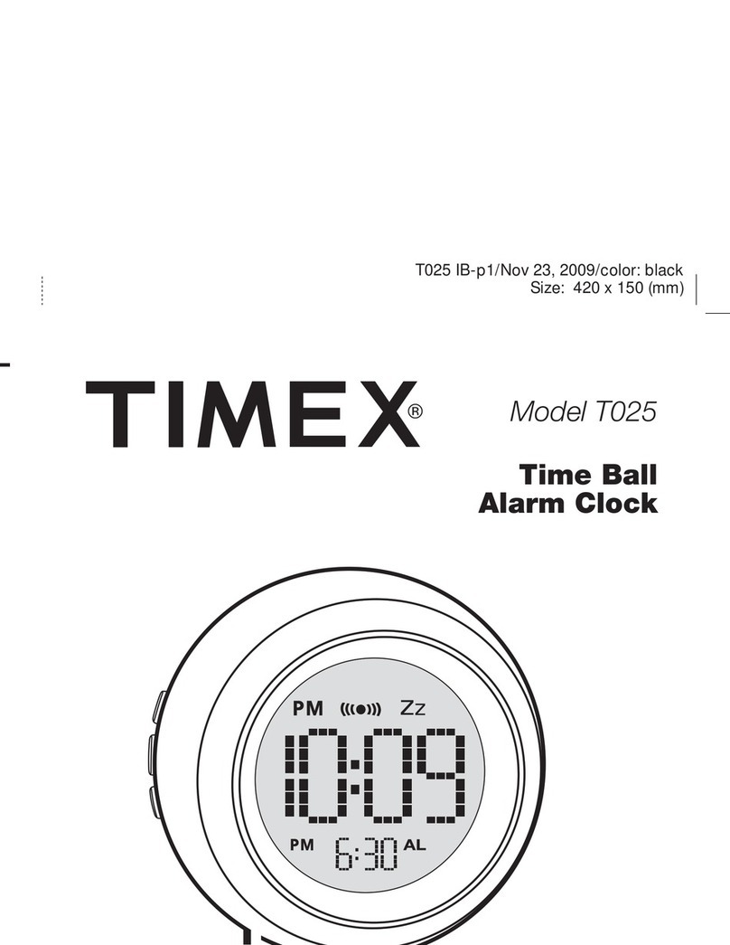 Timex T025 User manual