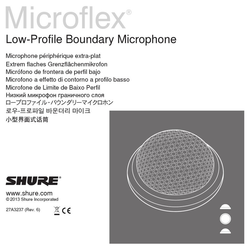 Shure Microflex MX395 User manual