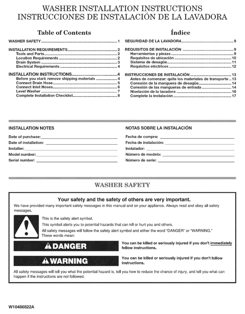 Maytag MVWX5SPAW0 User manual