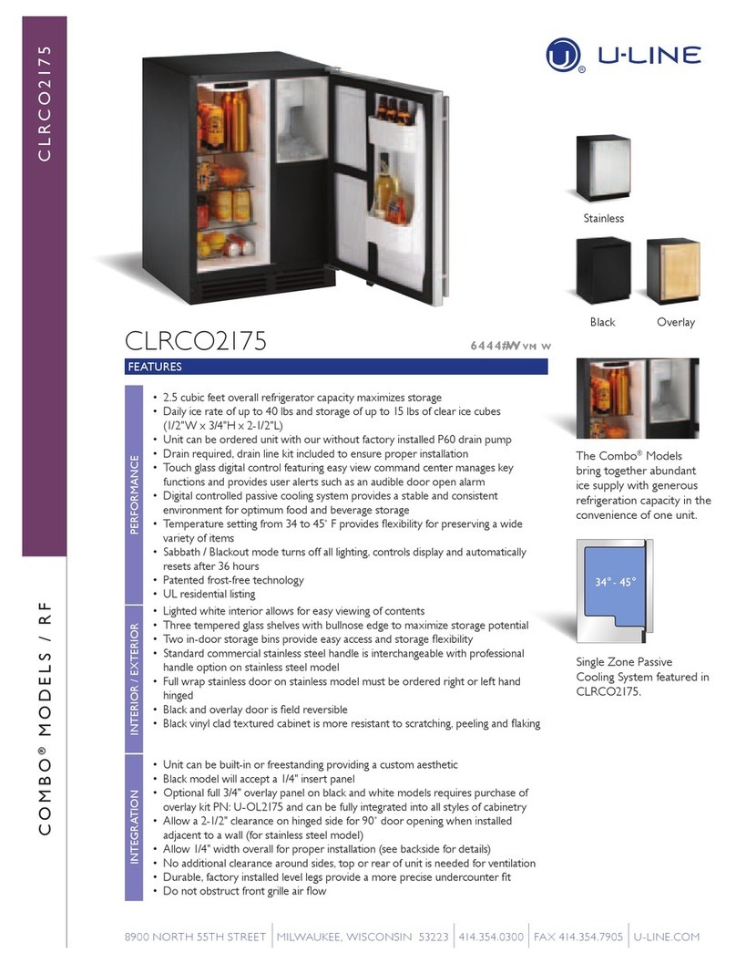 U-Line CLRCO2175 User manual