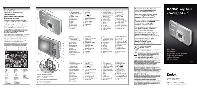Kodak EASYSHARE M522 user guide