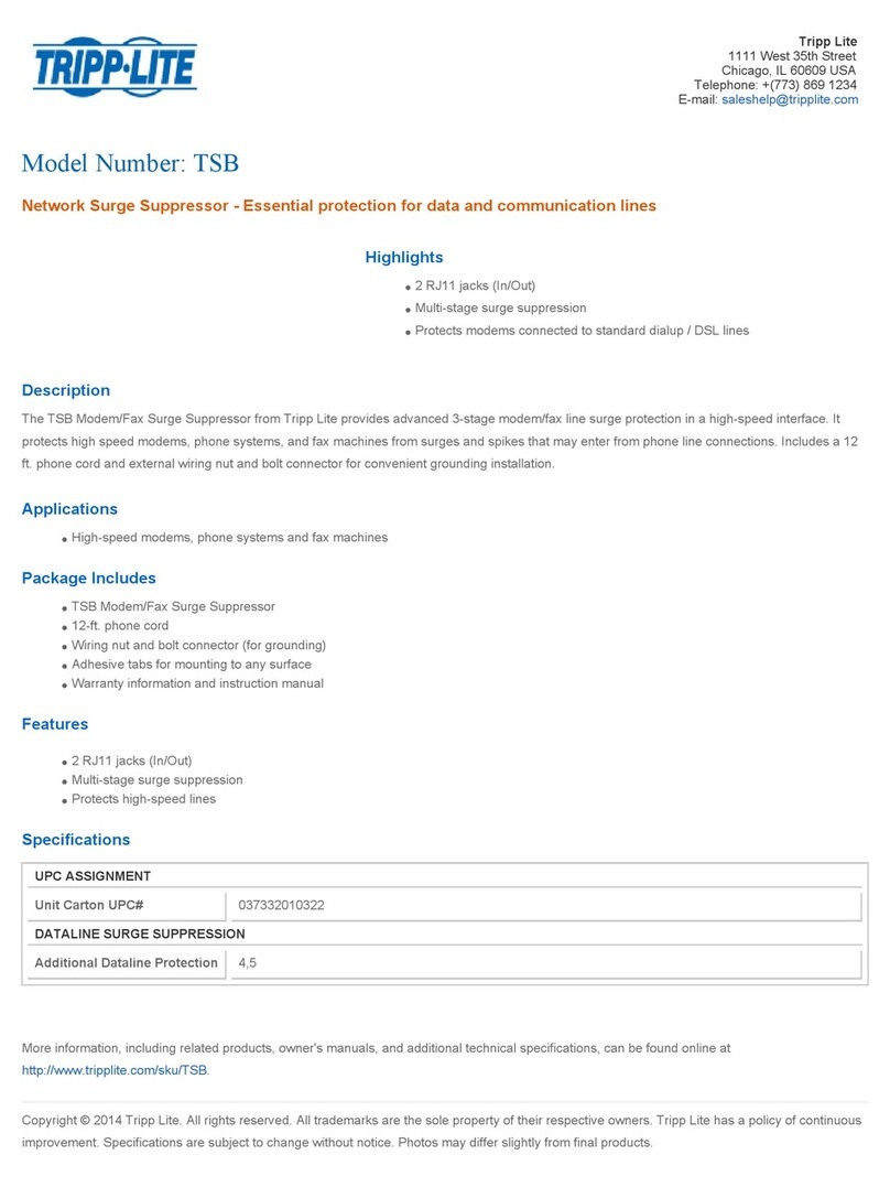 Tripp Lite TSB Manual